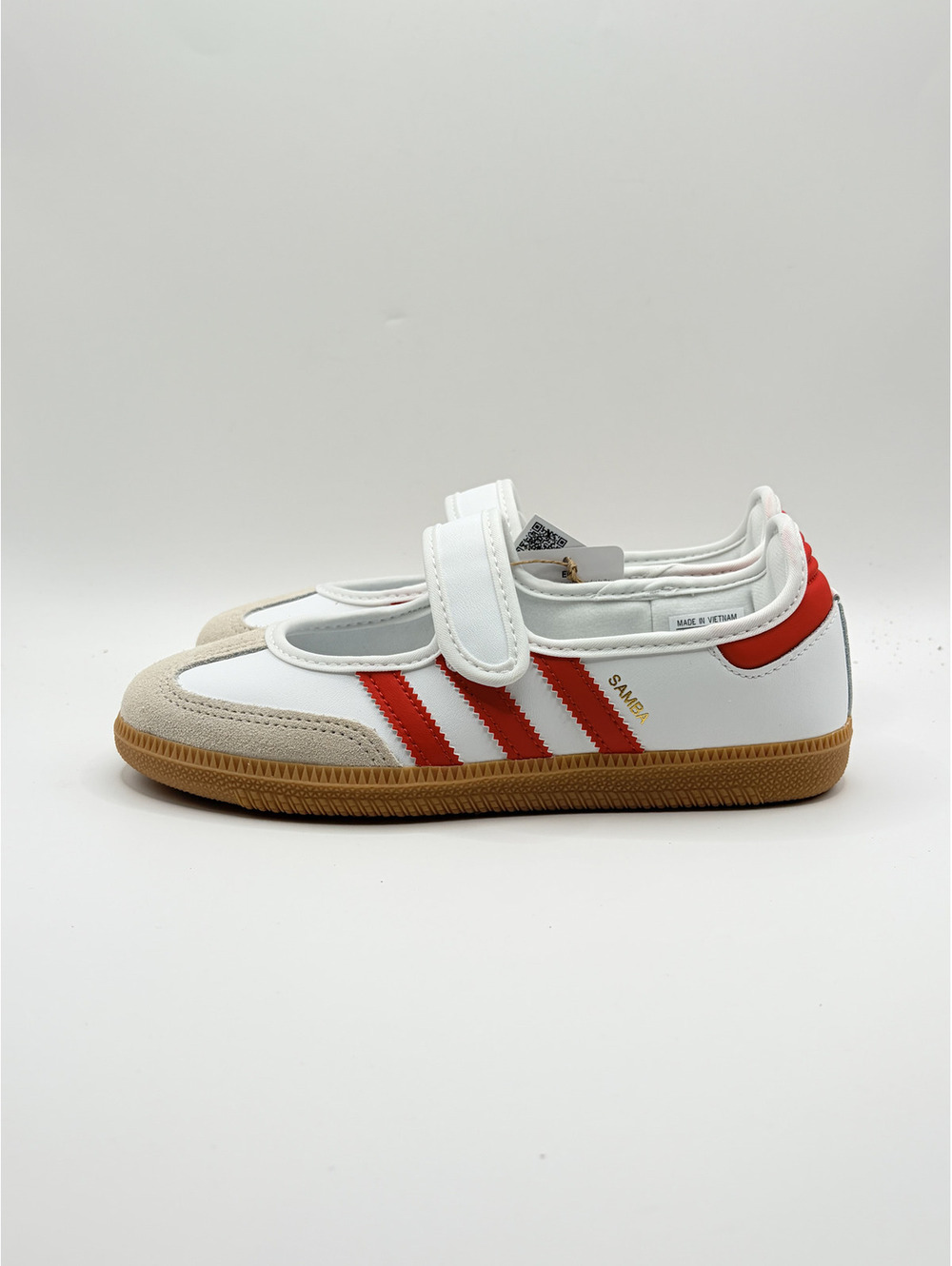 Adidas Samba Mary Jane Kids' Shoes White and Red Size 4‎